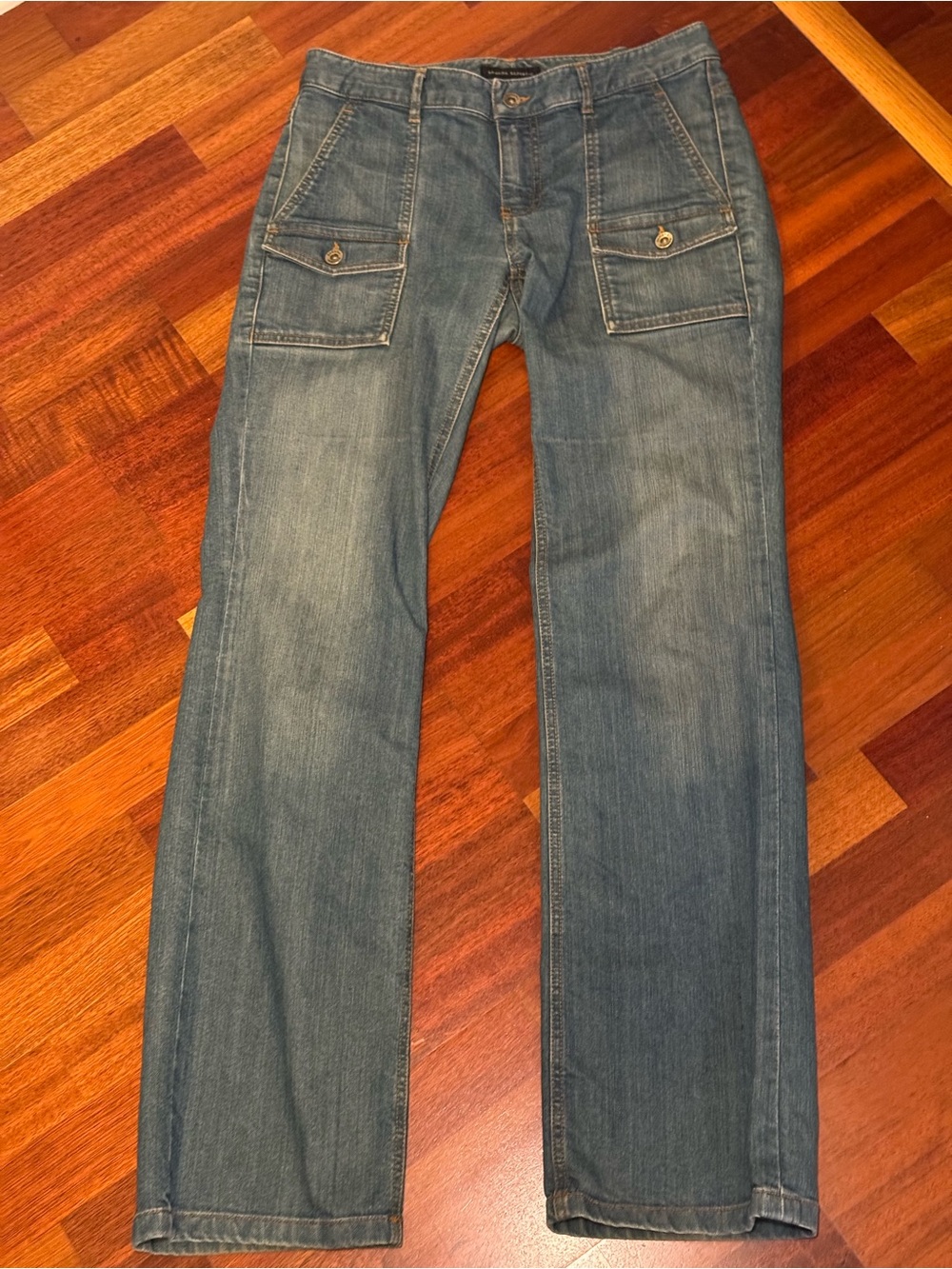 Women’s Banana Republic Blue Denim Jeans with Front Patch Pockets